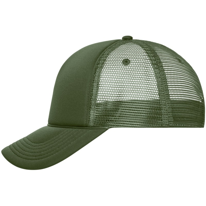 MB6550 5 Panel Retro Mesh Cap Kolor Black/Black Rozmiar One size