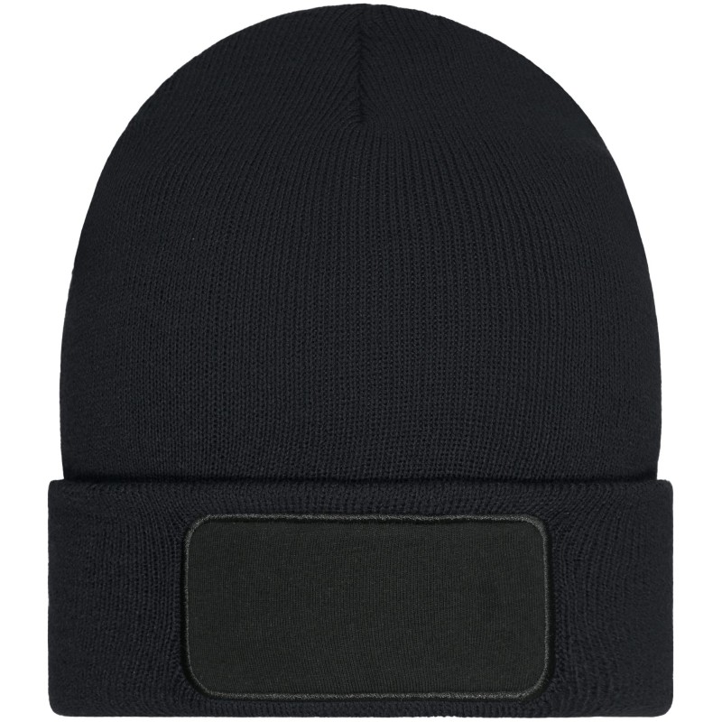 MB7407 Beanie with Patch (10cm x 5cm) - Thinsulate