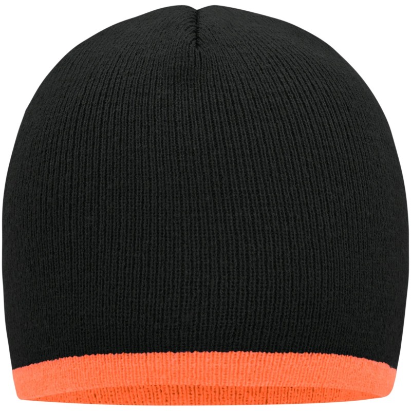 MB7584 Beanie with Contrasting Border