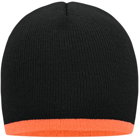 MB7584 Beanie with Contrasting Border