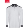 105529S Long Sleeve Two-Tone Stretch Polo Shirt