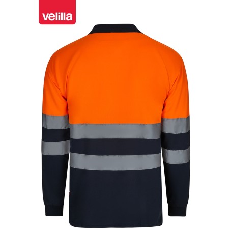 305507 Hv Ls Two-Tone Polo