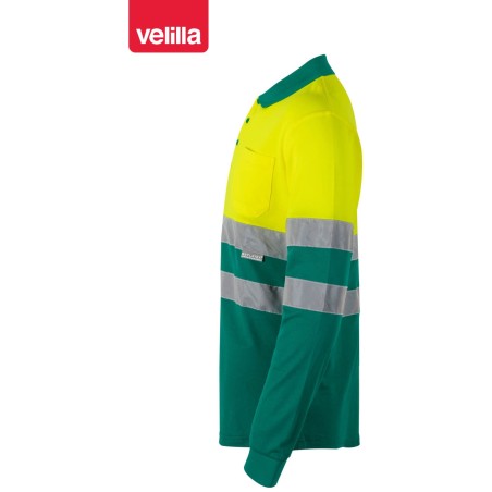 305515 Hv Ls Two-Tone Cotton Polo