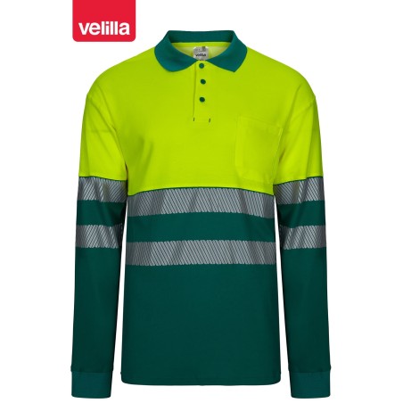 305525 Rs Ls Two-Tone Cotton Polo