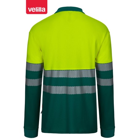 305525 Rs Ls Two-Tone Cotton Polo