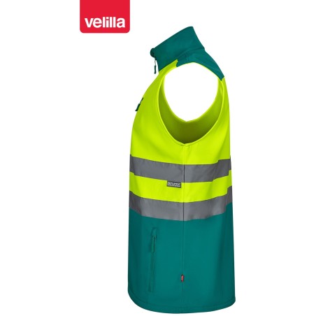 305906 Hv Two-Tone Soft Shell Waistcoat