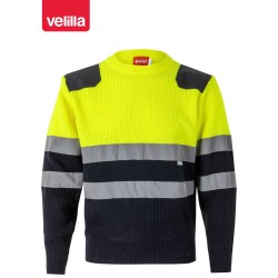 179 Hv Two-Tone Knitted Jumper