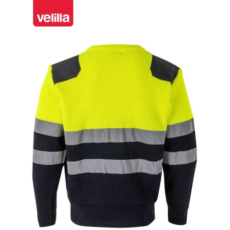 179 Hv Two-Tone Knitted Jumper