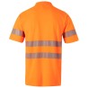 305542 Short-sleeve cotton polo shirt with segmented tape