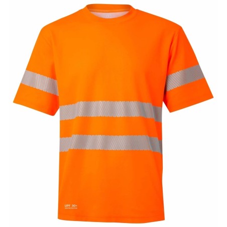305642 Short-sleeve cotton T-shirt with segmented tape
