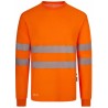 305644 Long-sleeve cotton T-shirt with segmented tape
