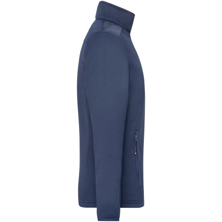 JN591 Men's Knitted Fleece Jacket